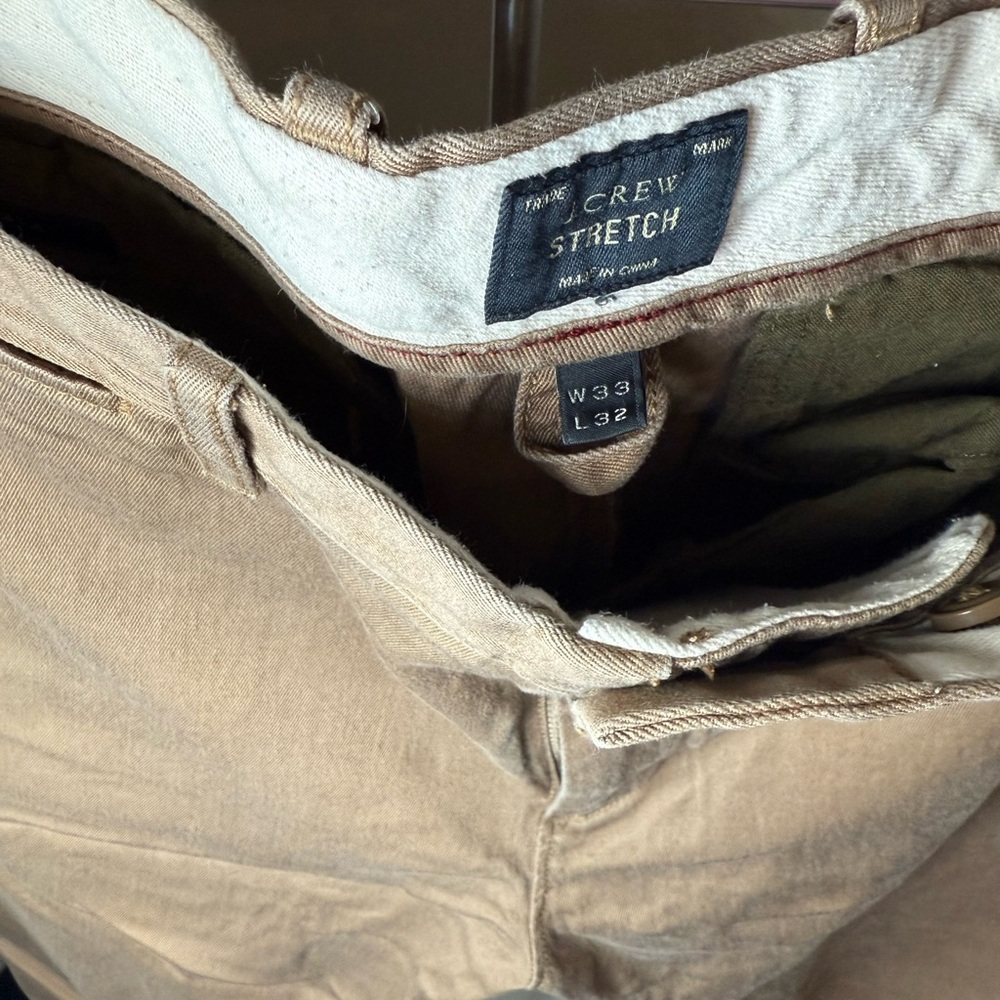 J. Crew Tan Chinos Classic Cotton Twill - Picture 3 of 3